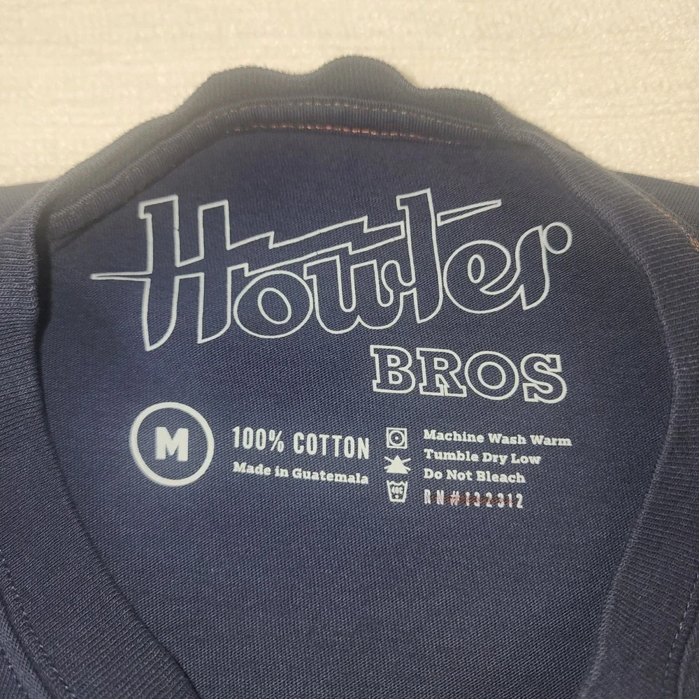 Howler Bros Mens Navy Blue Mushroom Graphic Long Sleeve T-Shirt Size M NWT